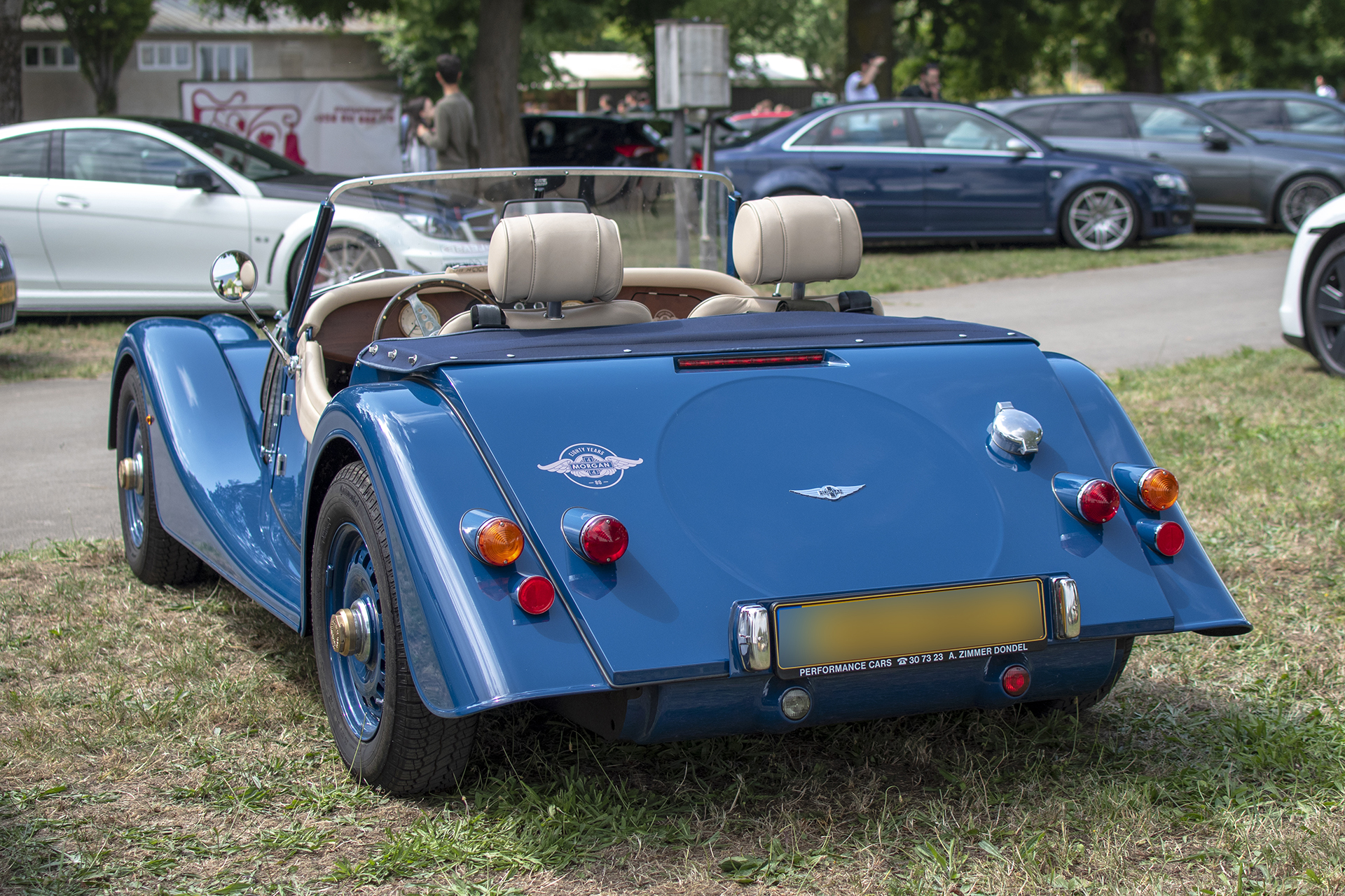 Morgan 4/4 80th Anniversary Edition back - DreamCars Festival 2023 - Schwebsange - Port