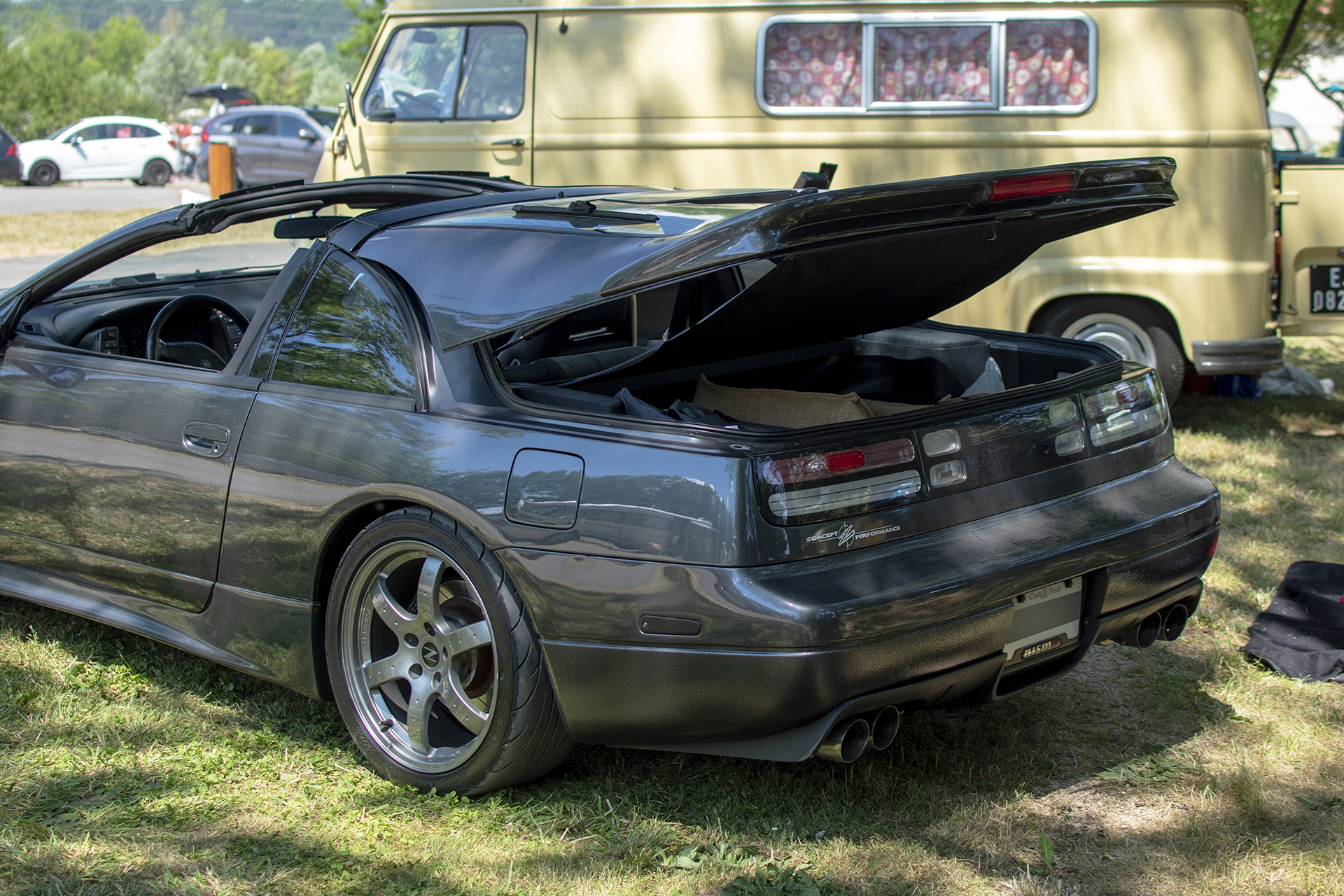 Nissan 300ZX Z32 Nismo arrière - Rétro Meus'Auto ,2023, Heudicourt, Lac de la Madine