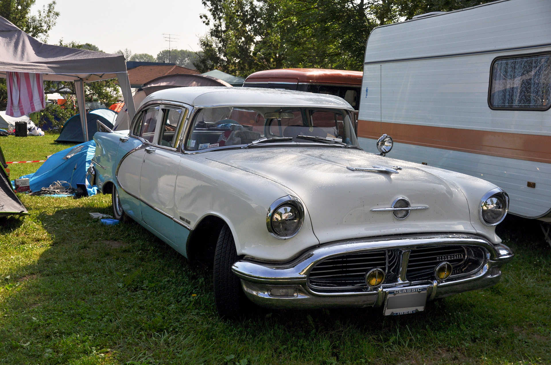 Oldsmobile 98 IV 1956 - Retro Meus'Auto 2018, Lac de la Madine