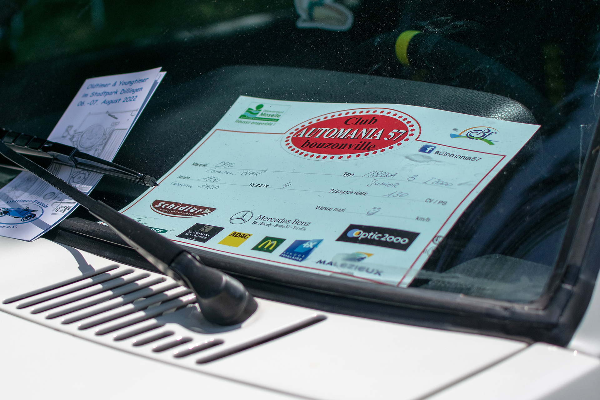 Opel Ascona B i2000 1980 infos - Automania 2022 , Lac de Creutzwald