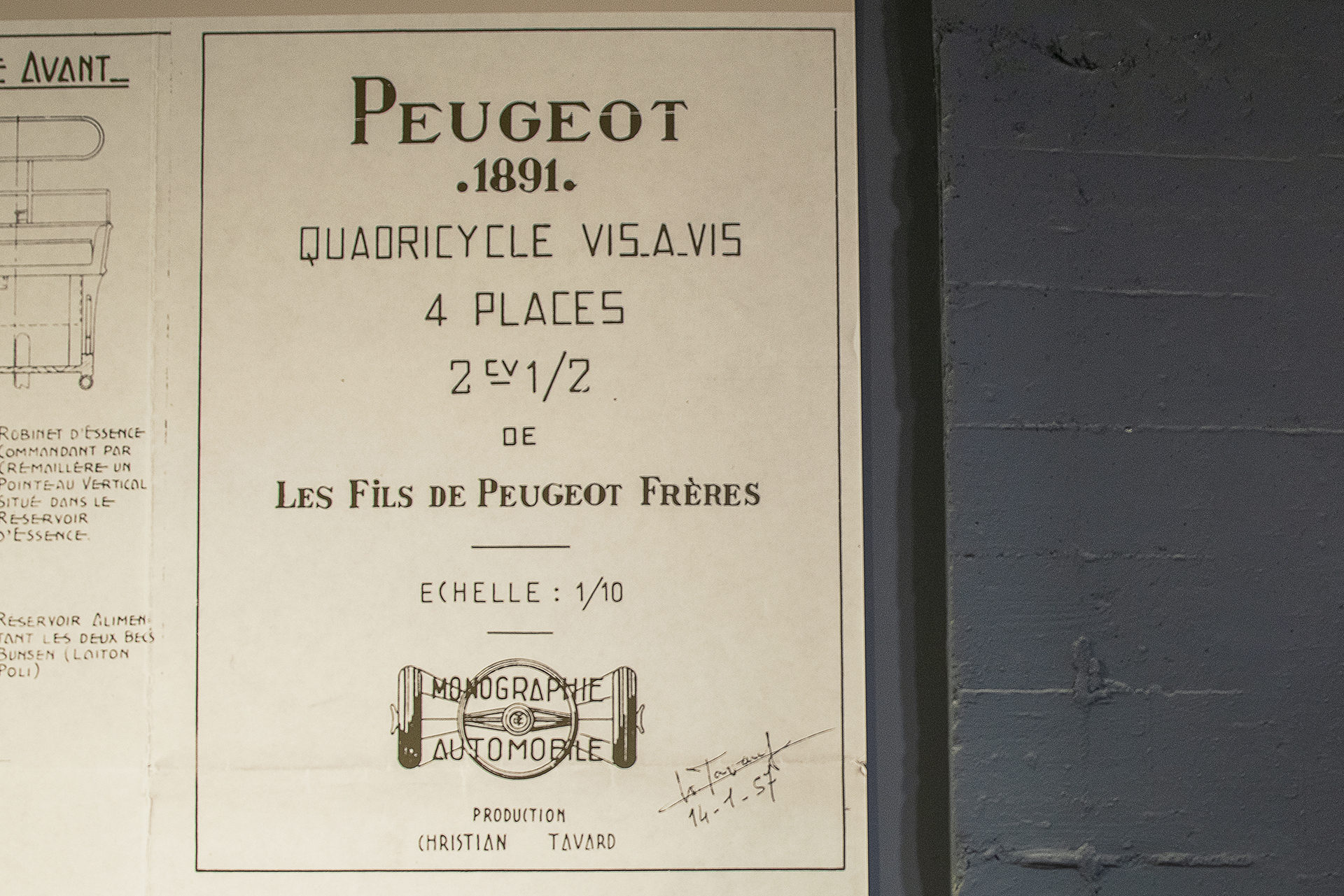 Peugeot 3 Vis à Vis 1891 Michelin back - L'Aventure Michelin Clermont-Ferrand