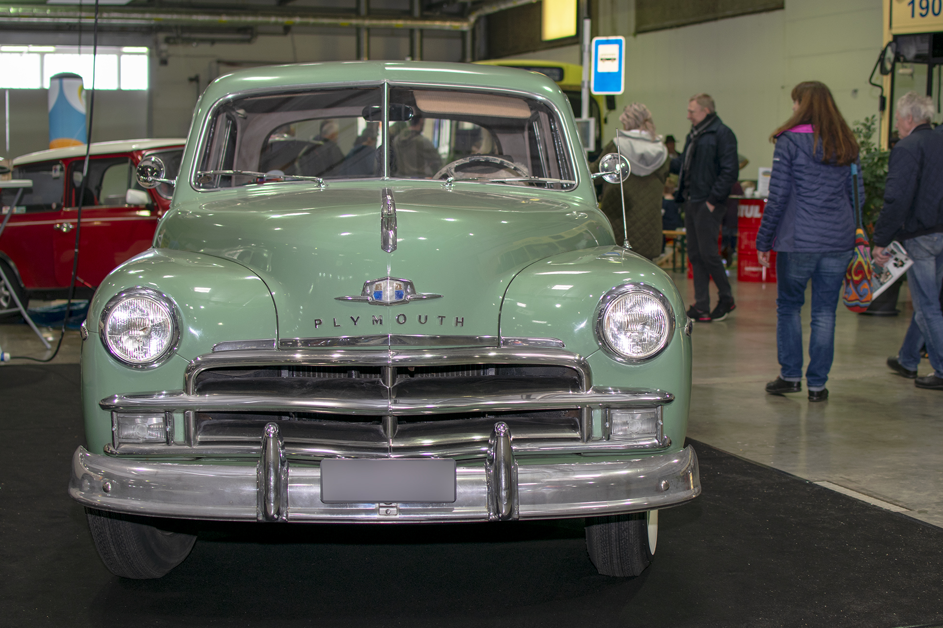 Plymouth Special De Luxe II 1950 front - LOF, Autotojumble, Luxembourg, 2019