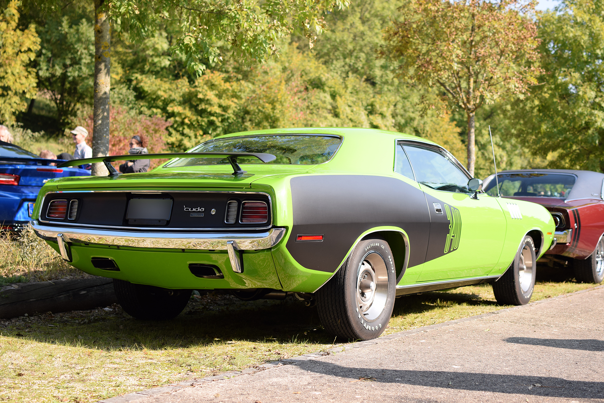 Plymouth Barracuda III Special 'Cuda arrière - Automania ,2017, Manderen, Château de Malbrouck