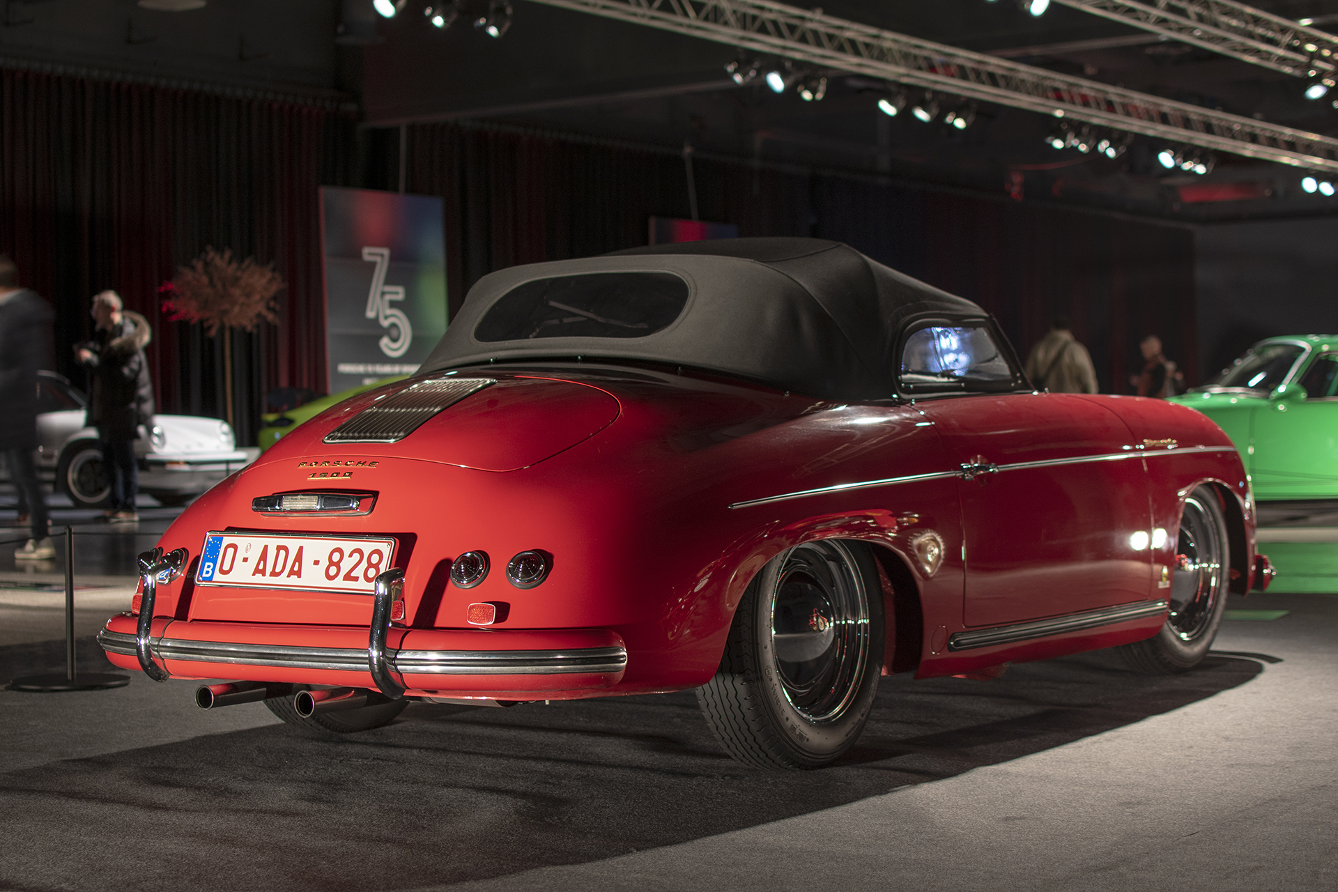 Porsche 356 pre-A Speedster 1500 1954 back- International Motor Show 2023 - Luxembourg