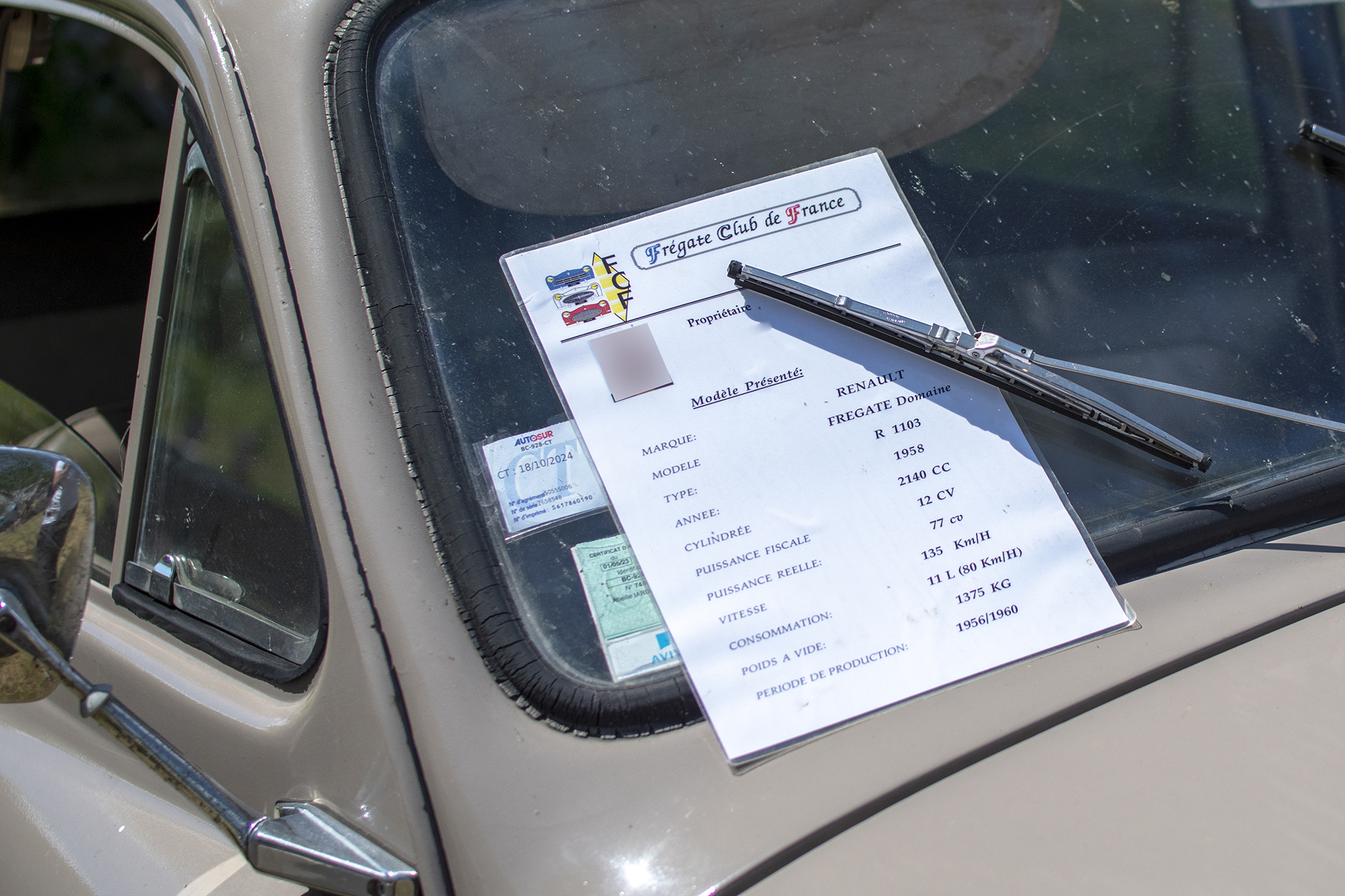 Renault Frégate Domaine 1958 arrière - Rétro Meus'Auto ,2023, Heudicourt, Lac de la Madine