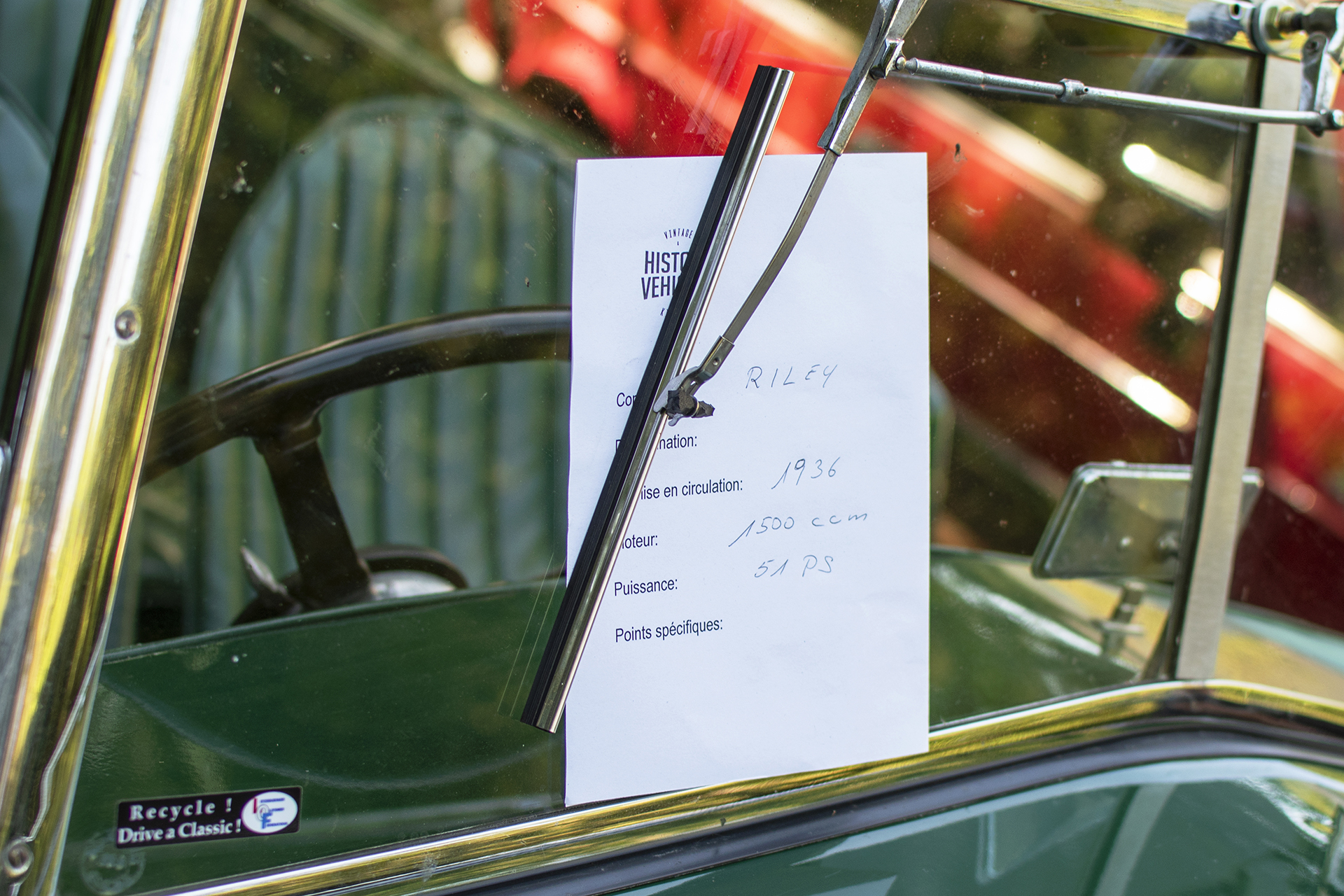 Riley Nine Merlin 1936 infos - Hystory Vehicles by Kiwanis, 2025, Lasauvage