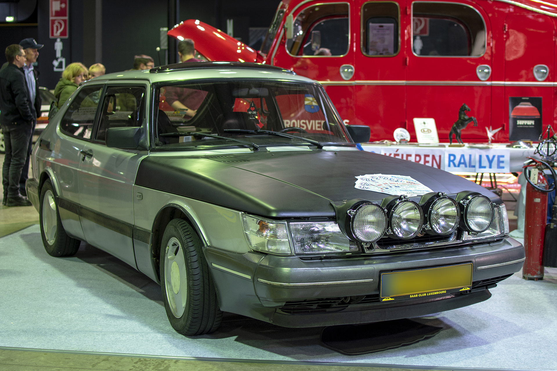 Saab 900 I Turbo 16s de compétition - Auto Jumble ,2024, Luxembourg, all thing classic