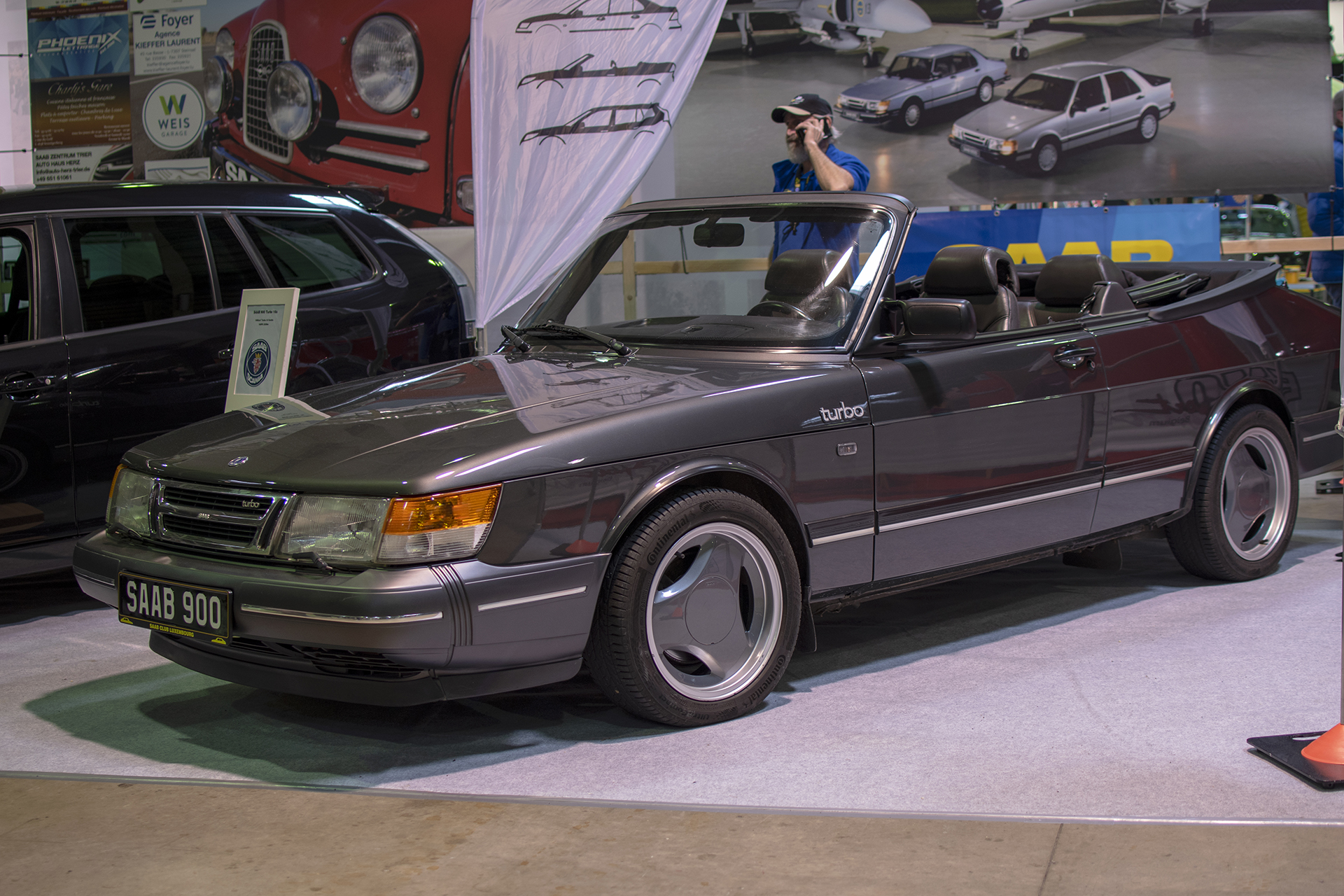 Saab 900 I Turbo 16s cabriolet - Auto Jumble ,2024, Luxembourg, all thing classic