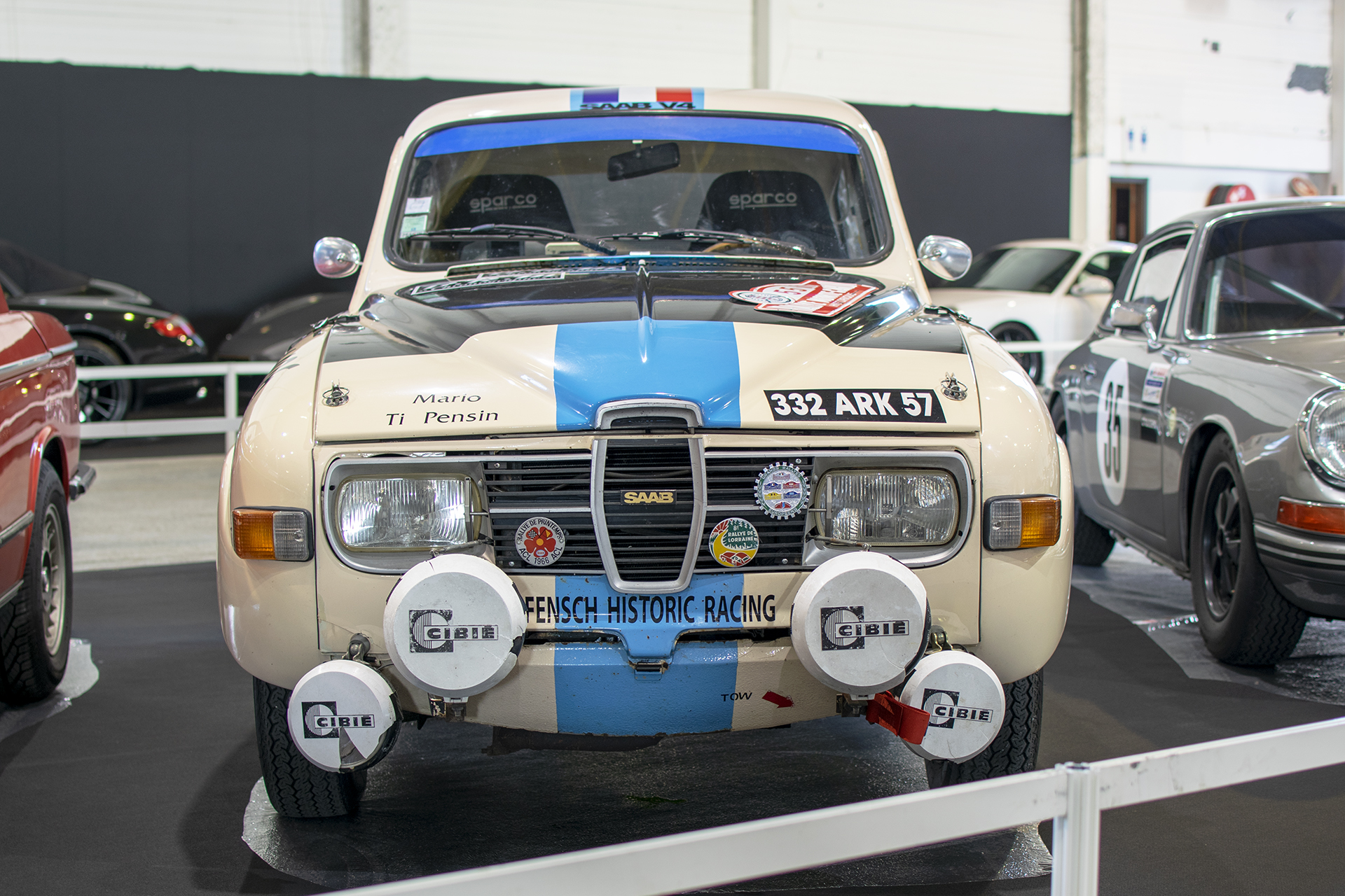 Saab 96 rallye - Salon ,Auto-Moto Classic, Metz, 2019