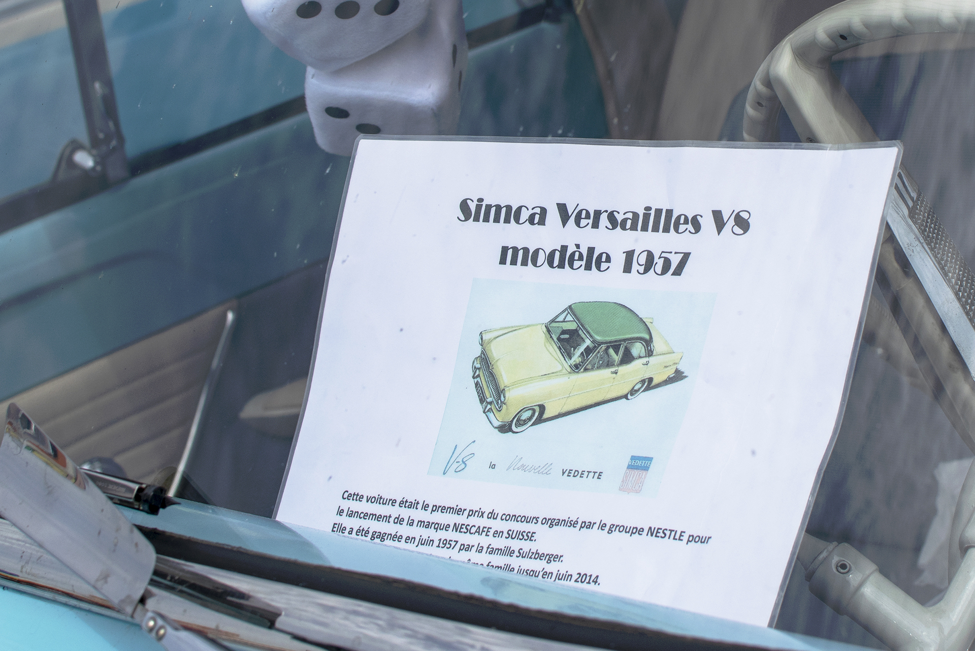 Simca Vedette I Versailles 1957 infos - Autos Mythiques 57, Thionville, 2019