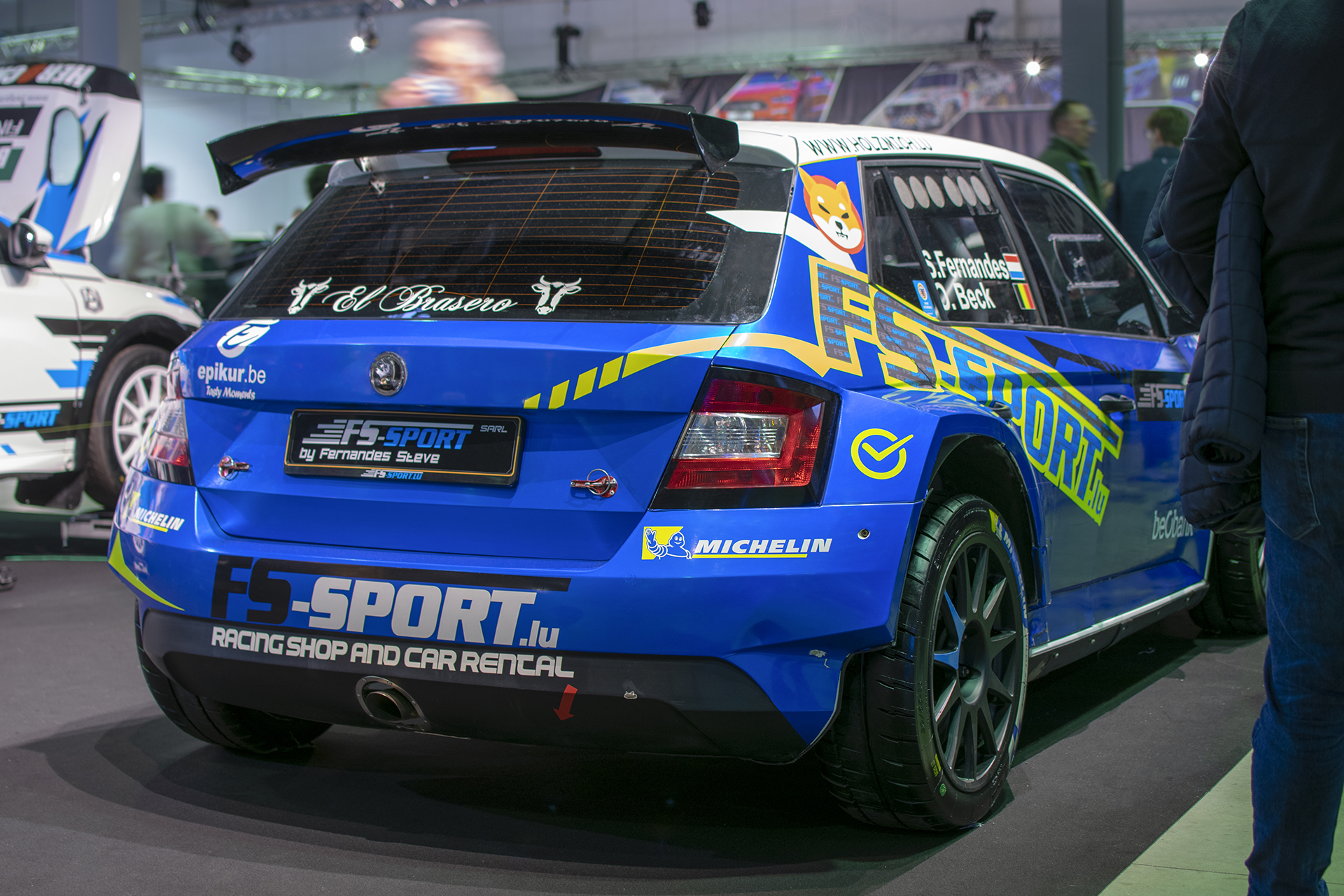 Škoda Fabia III R5 de compétition (Fernandes - Beck) arrière  - International Motor Show ,Luxembourg  ,2021