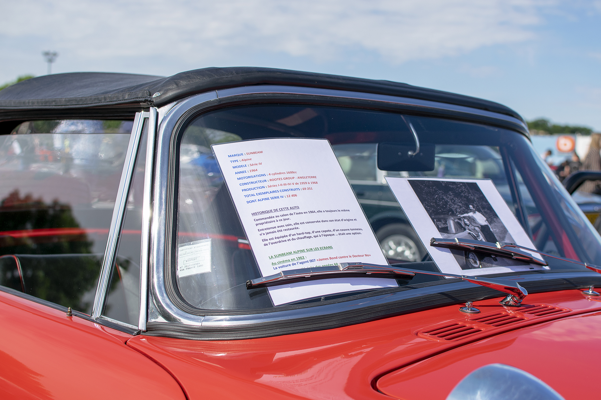 Sunbeam Alpine IV 1964 infos - Autos Mythiques 57, Thionville, 2019