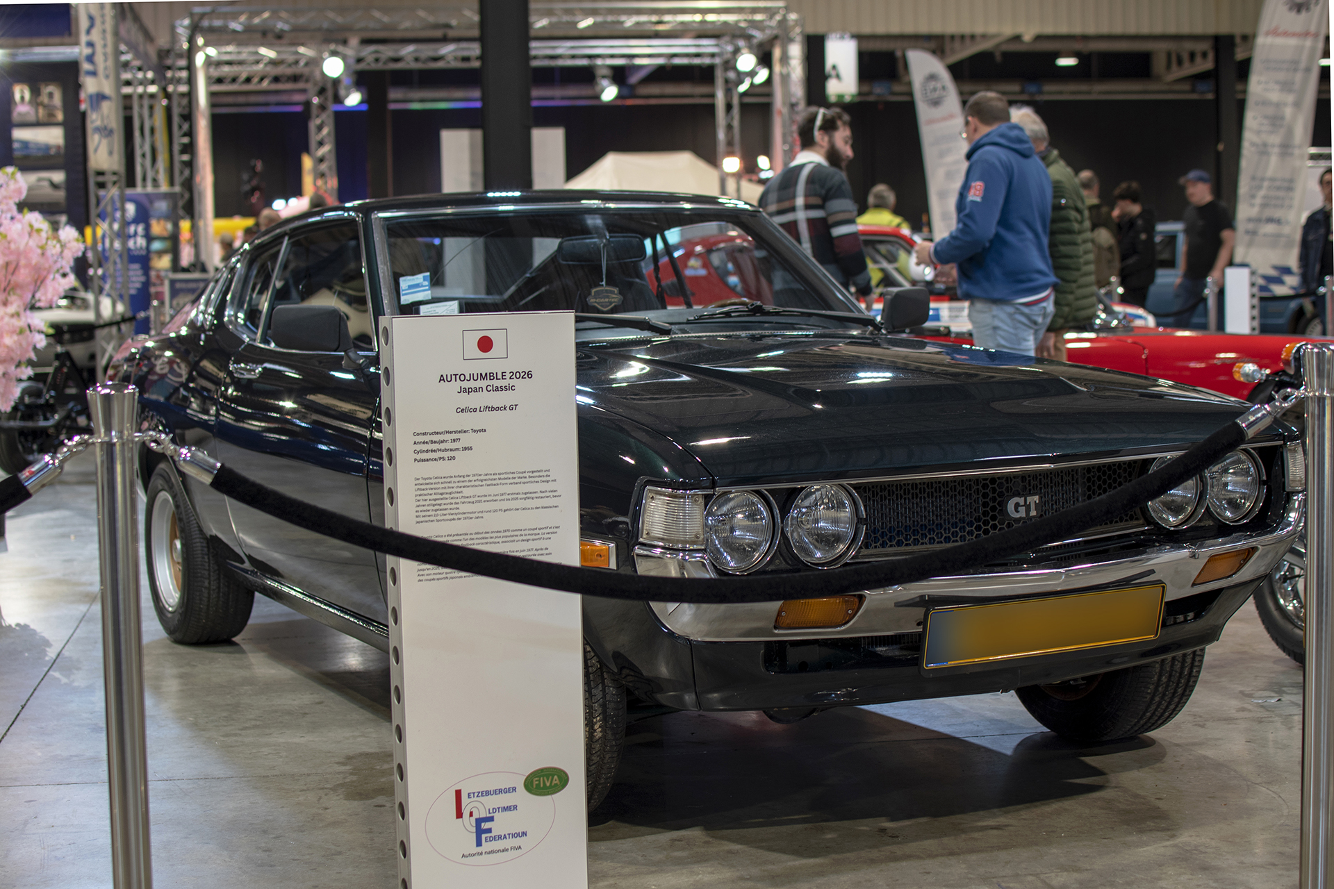 Toyota Celica I liftback GT 1977 - LOF, Auto Jumble ,2026, Luxembourg, all thing classic, Japan classic Toyota Celica I liftback GT 1977 - LOF, Auto Jumble ,2026, Luxembourg, all thing classic, Japan classic