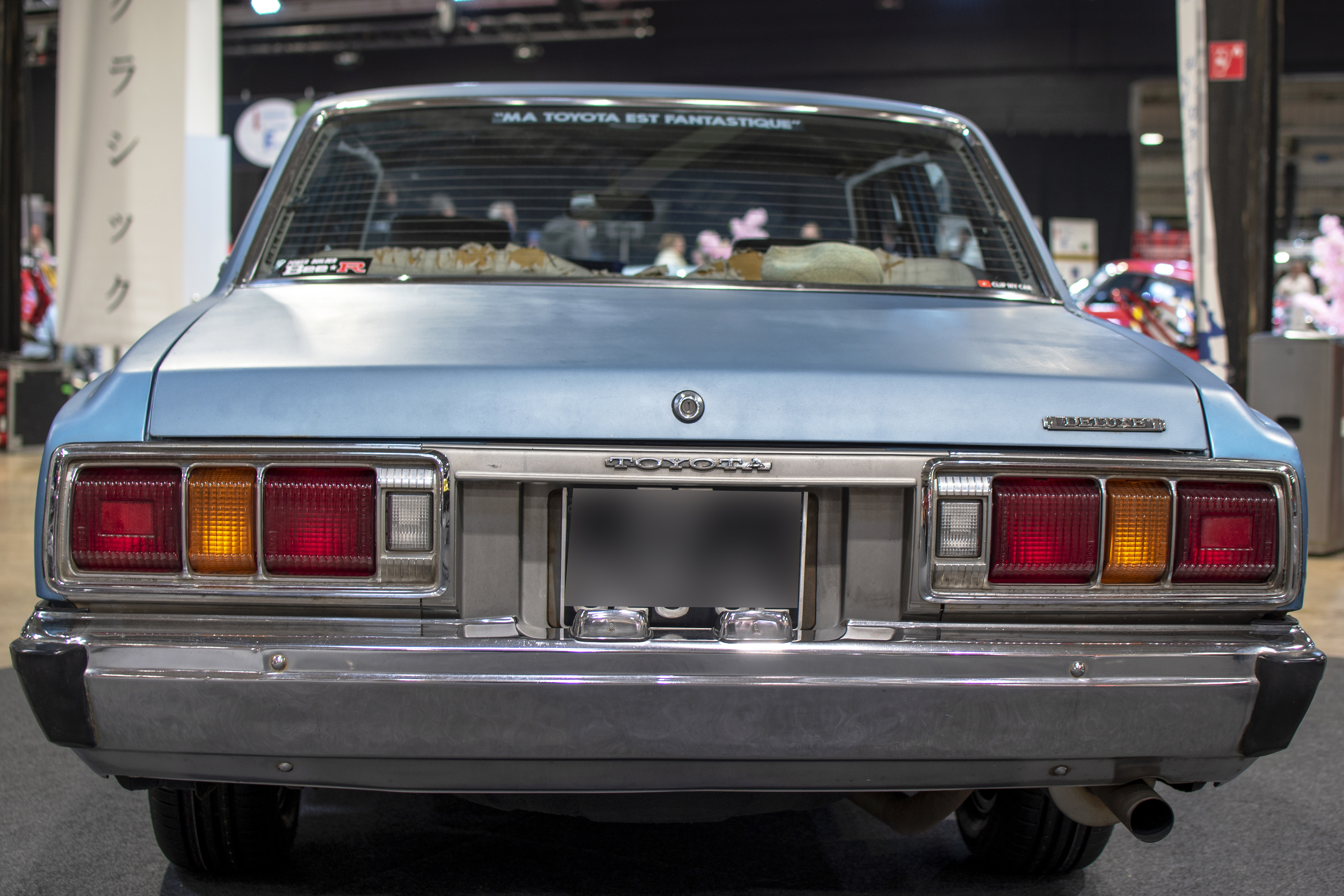Toyota Crown V 1977 arrière - LOF, Auto Jumble ,2026, Luxembourg, all thing classic, Japan classic