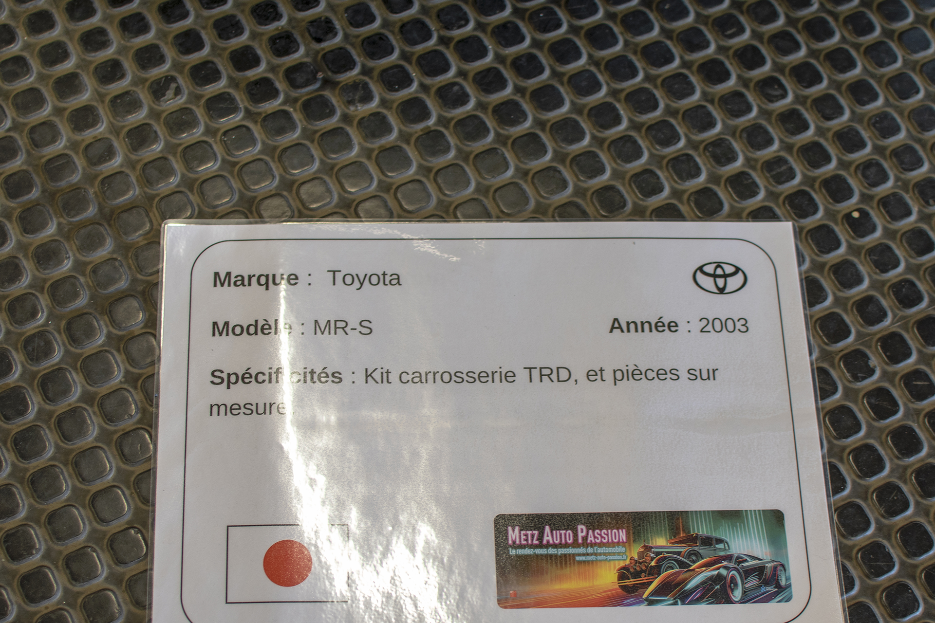 Toyota MR S 2003 infos - Metz ,Auto Passion ,2025