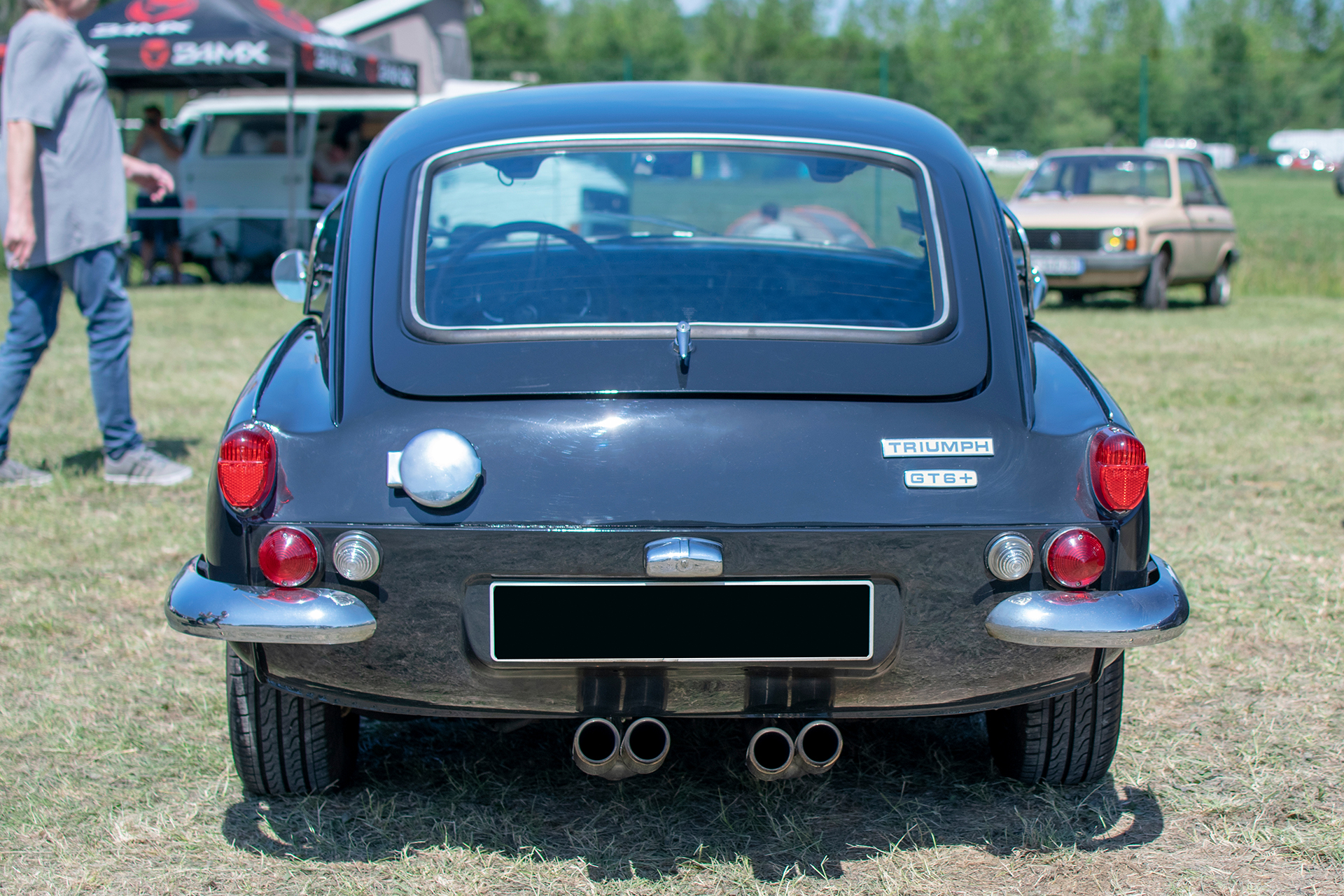 Triumph GT6 Mk II arrière - Rétro Meus'Auto ,2022, Heudicourt, Lac de la Madine