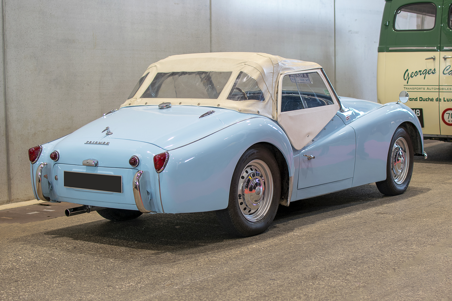 Triumph TR3A back - Salon ,Auto-Moto Classic, Metz, 2019