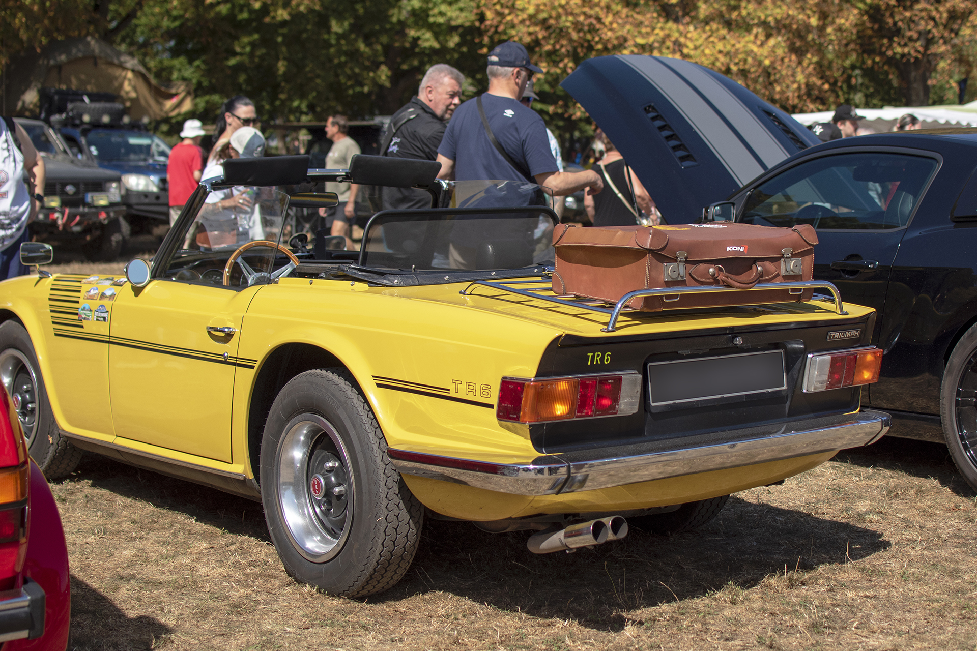 Triumph TR6 arrière - Rêve américain, Ballastière Meeting, Hagondange, 2025