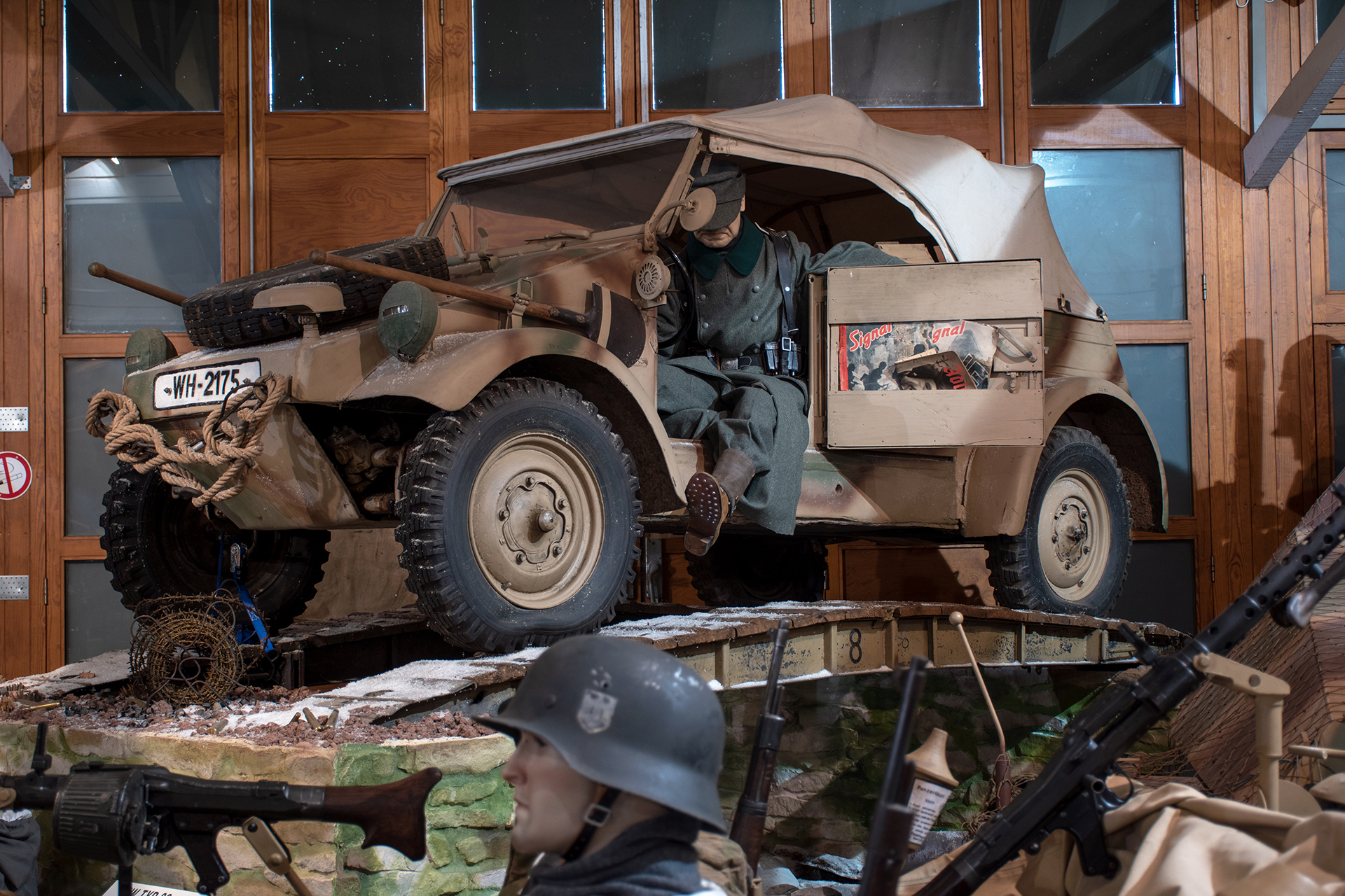 Volkswagen type 82 side - Kübelwagen 1943 -  Musée National d'Histoire Militaire, Diekirch