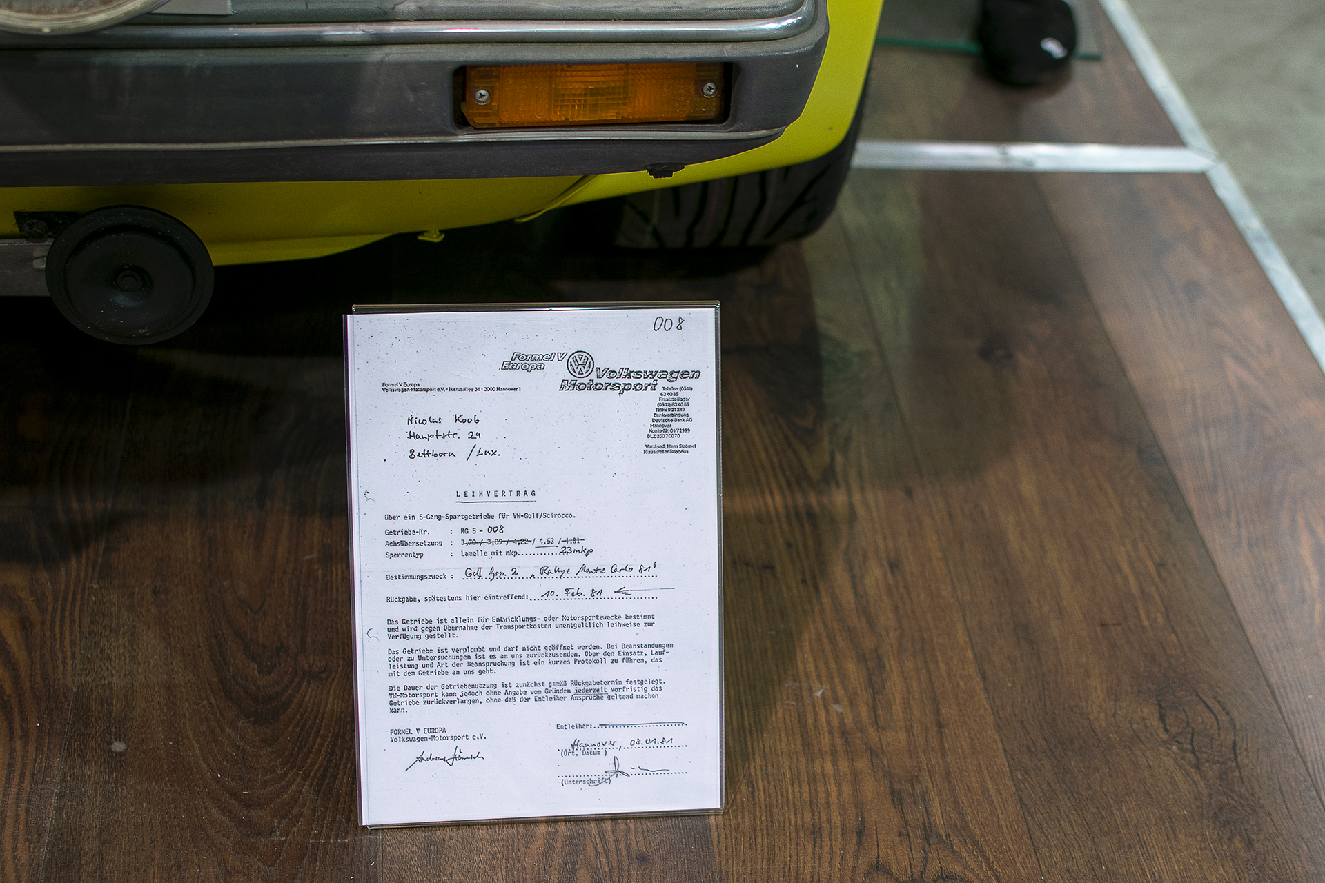 Volkswagen Golf I GTI groupe 2 de compétition Rallye Monte Carlo (Koob-Linden) 1981 - LOF, Autotojumble, Luxembourg, 2020