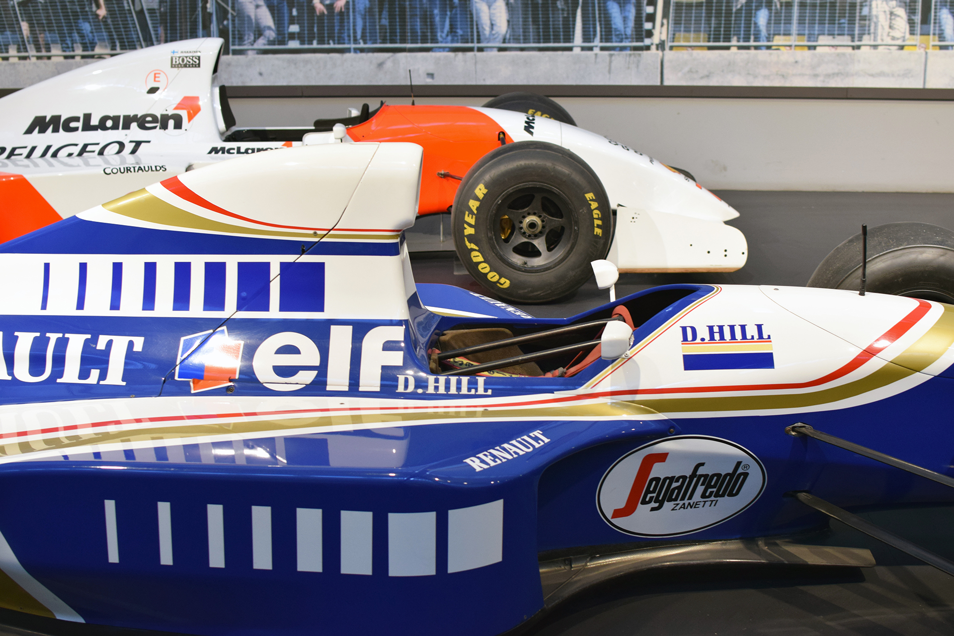 Williams FW15C cockpit  - Cité de l'automobile, Collection Schlumpf, Mulhouse