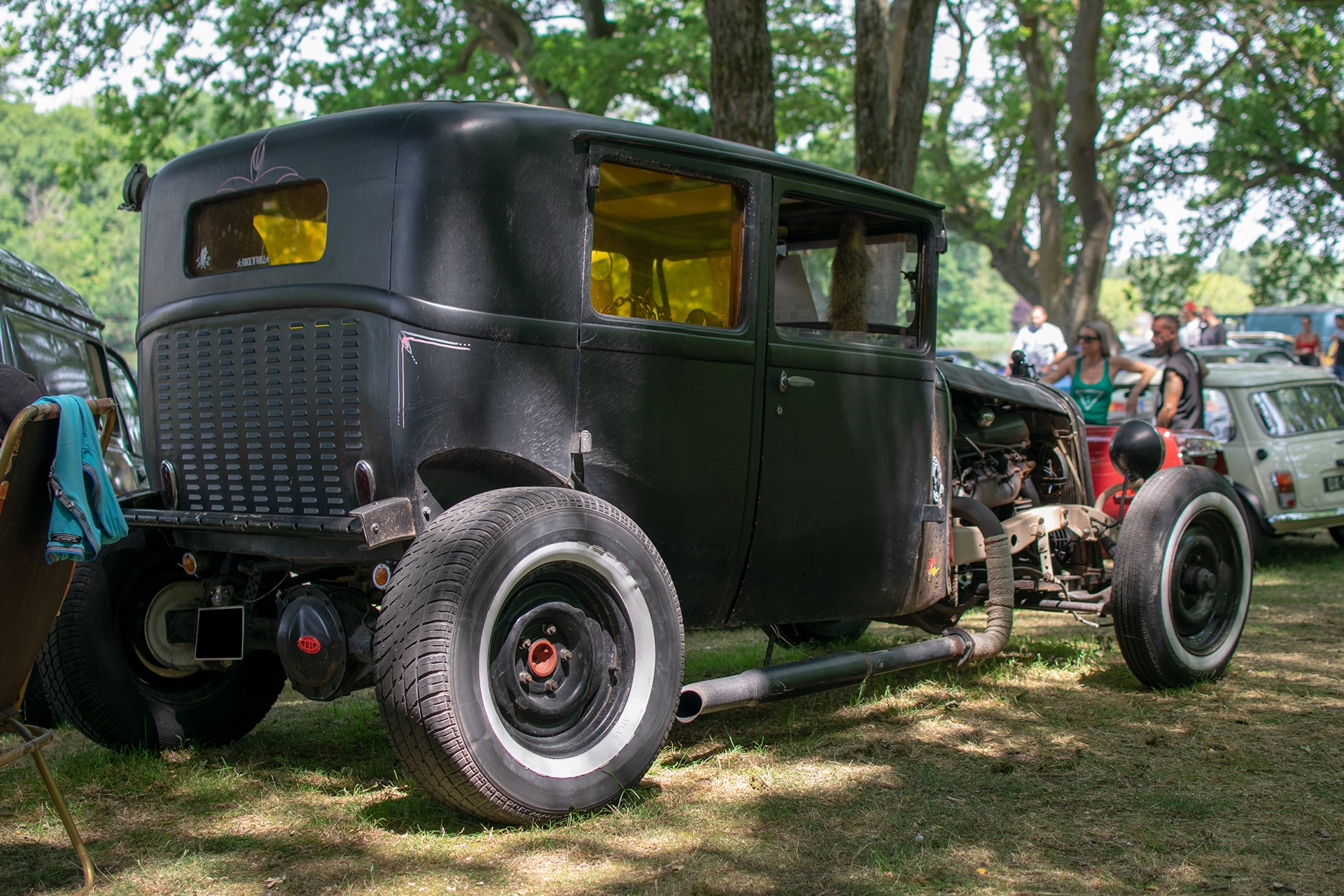Citröen C4 1929 Hotrod V8 5,7 L arrière - Automania 2022 , Lac de Creutzwald