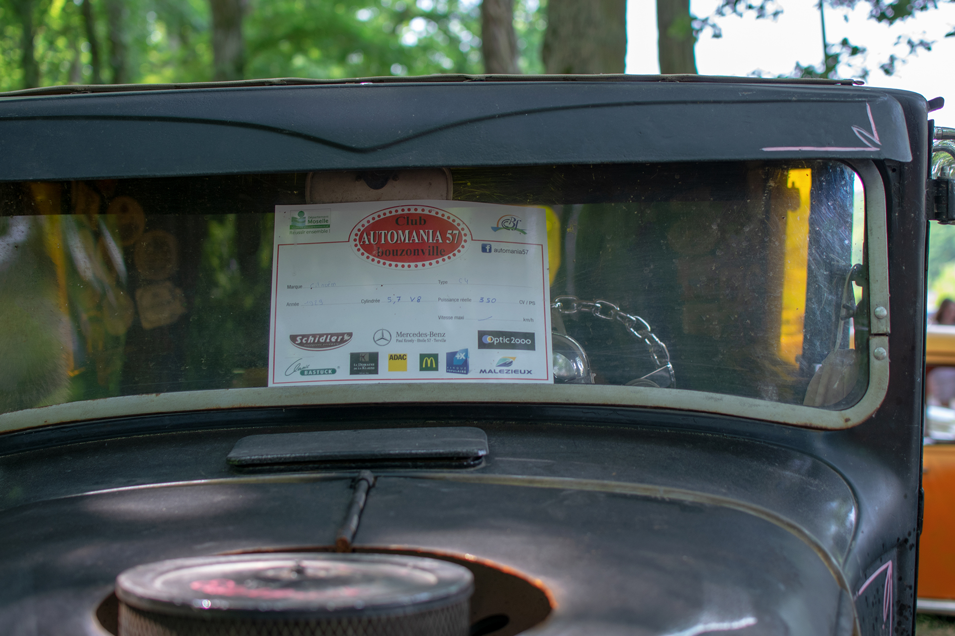 Citröen C4 1929 Hotrod V8 5,7 L infos - Automania 2022 , Lac de Creutzwald