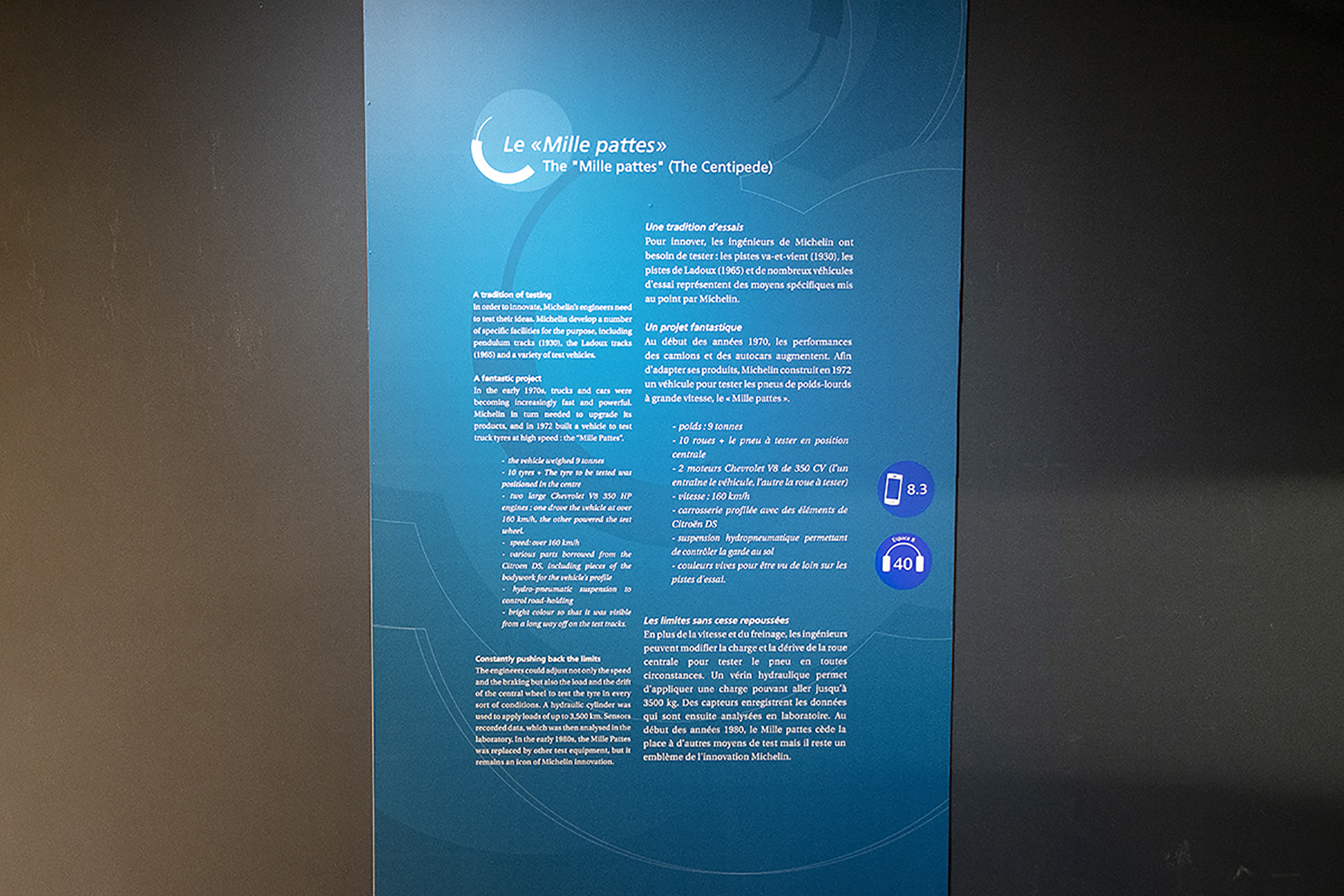 Citröen DS Le "Mille Pattes" Michelin 1972 infos - L'Aventure Michelin Clermont-Ferrand