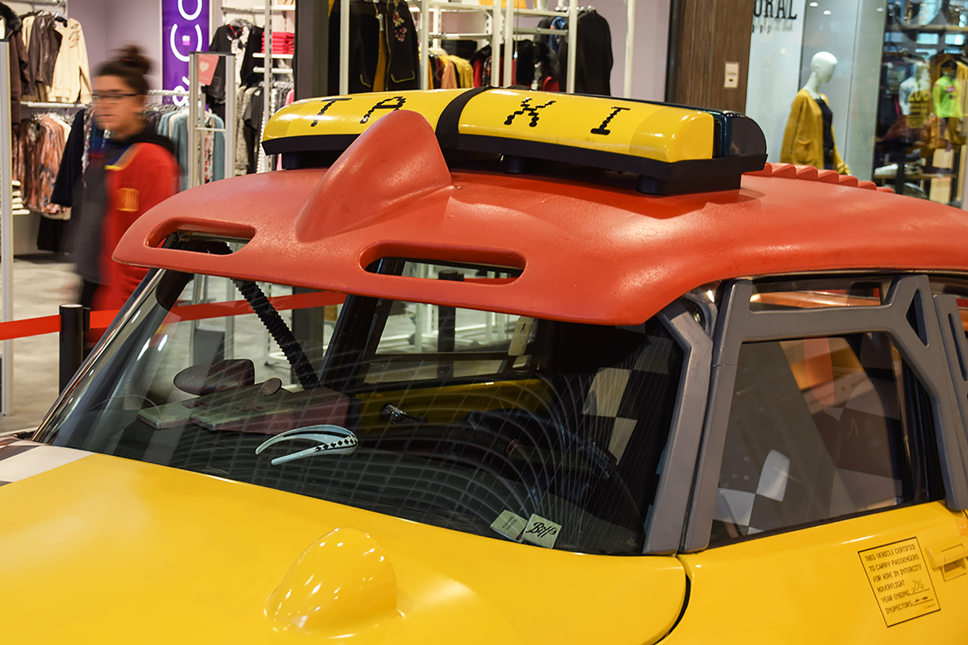 Citroën DS Retour vers le Futur II taxi - Exposition ,voitures de films,Leclerc, Thionville, 2018