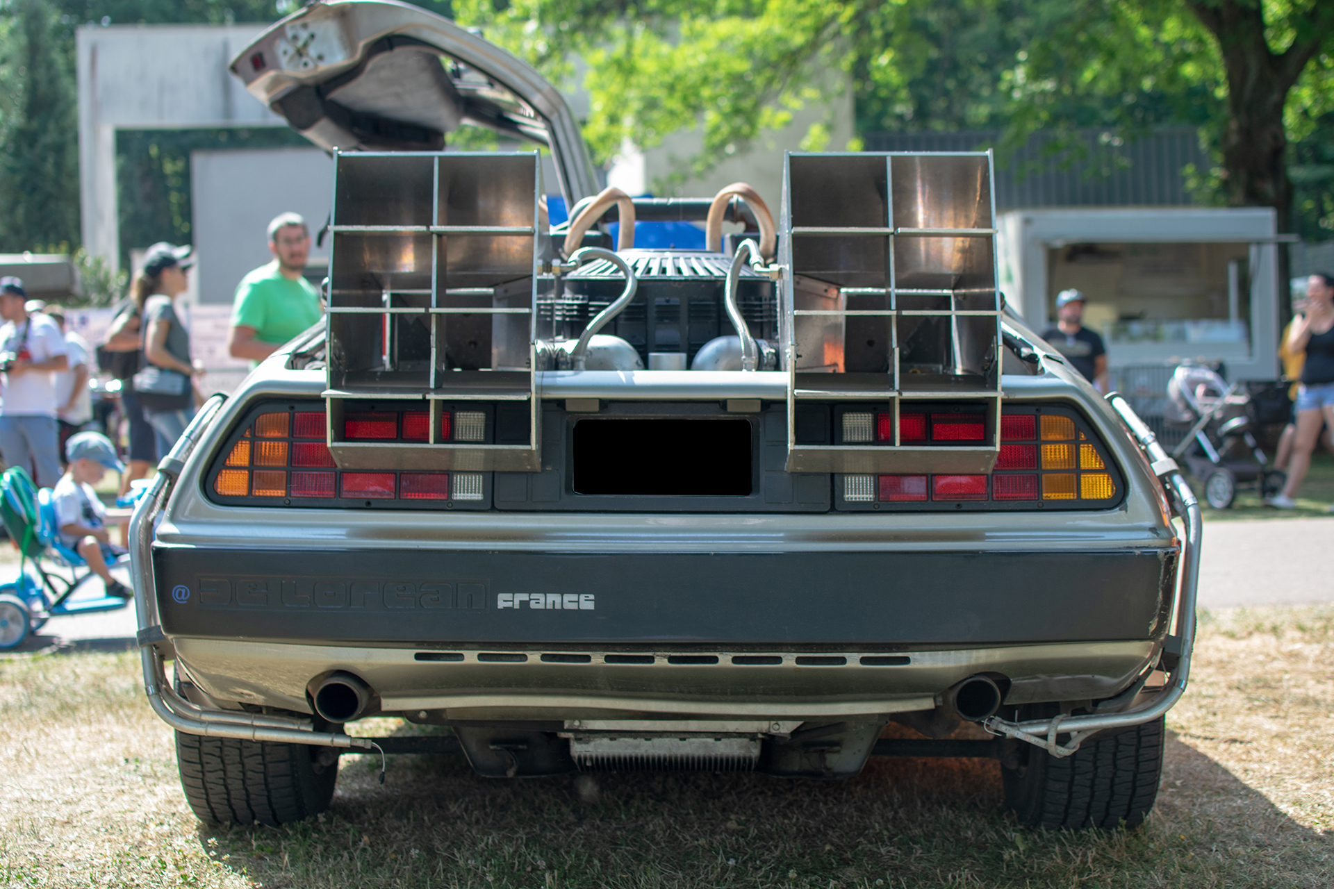 DeLorean DMC-12 réplique du film Retour vers le futur back - Automania ,2022 , Lac de Creutzwald