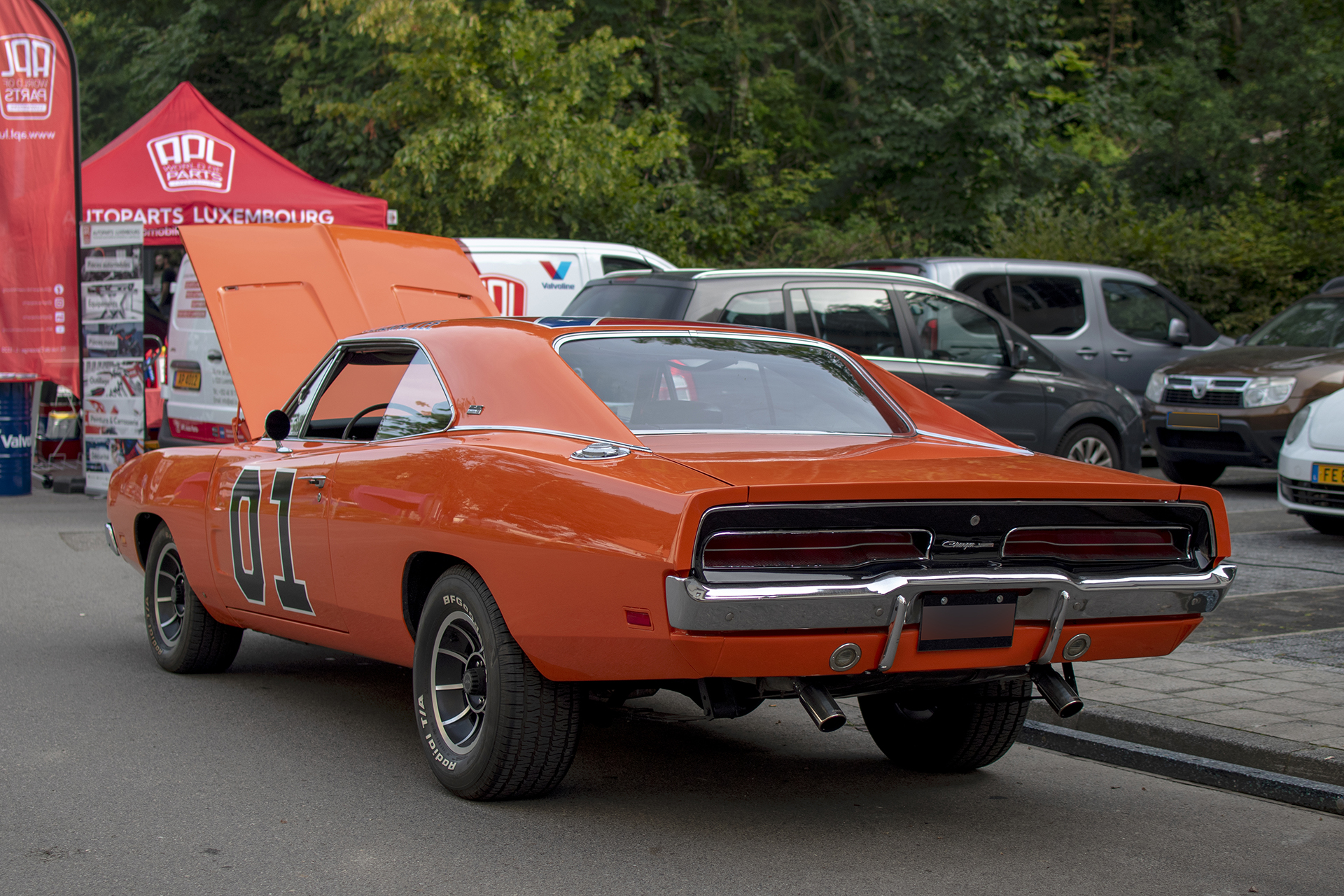 Dodge Charger II General Lee arrière - Vintage & Hystory Vehicles by Kiwanis, Lasauvage ,septembre ,2023