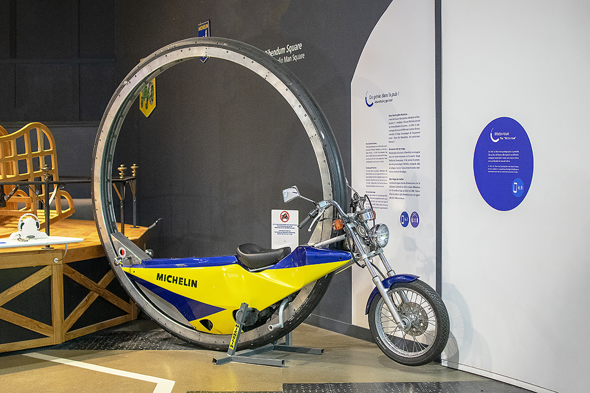 Moto roue - L'Aventure Michelin Clermont-Ferrand