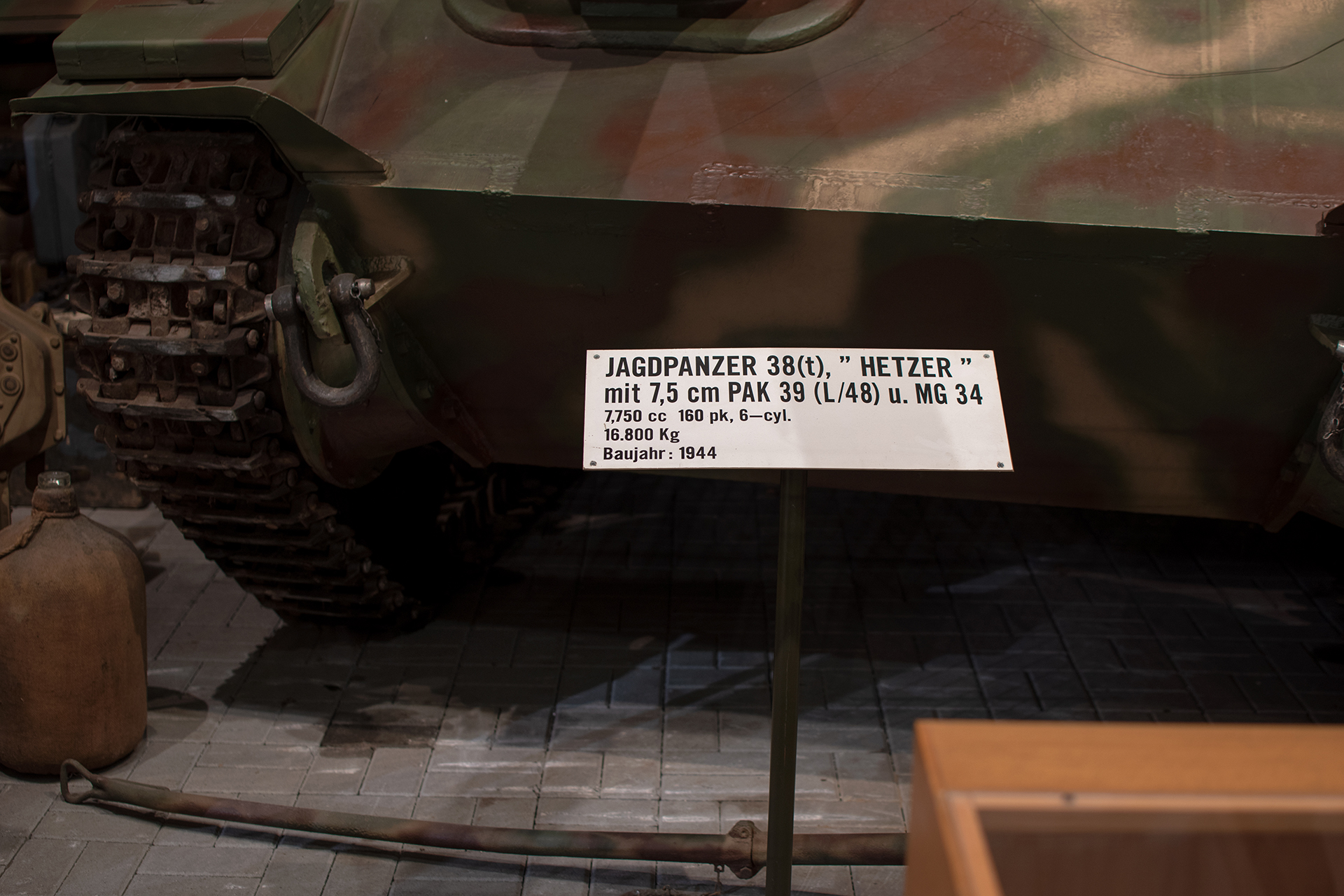BMM Jagdpanzer 38 t. Hetzer 1944 - Musée National d'Histoire Militaire, Diekirch