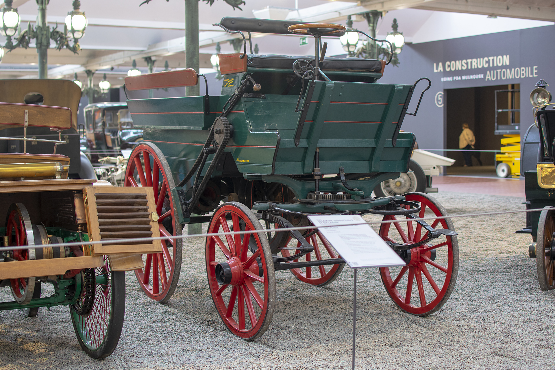 Delamare-Debouteville et Malandin1884 reconstitution - Cité de l'automobile, Collection Schlumpf, Mulhouse, 2020