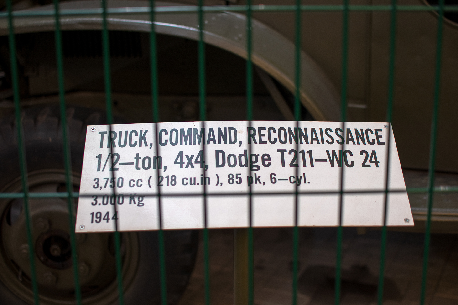 Dodge WC24 (T211) 1944 infos  - Musée National d'Histoire Militaire, Diekirch