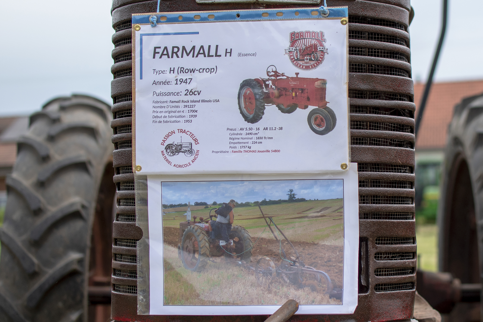 Farmall H 1947 infos - Expostion de tracteurs et matériel agricoles ancien ,  Vigneulles-les-Hattonchatel,2026