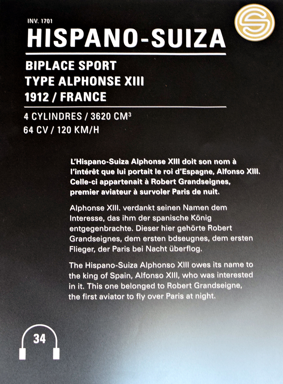 Hispano-Suiza  Type Alphonse XIII biplace sport 1912 - Cité de l'automobile, Collection Schlumpf, Mulhouse